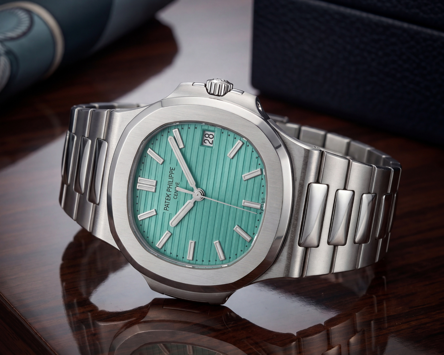 Patek Philippe Nautilus Stainless Steel with Olive Green Dial