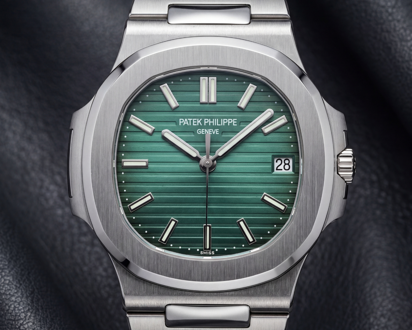 Patek Philippe Nautilus Stainless Steel with Olive Green Dial