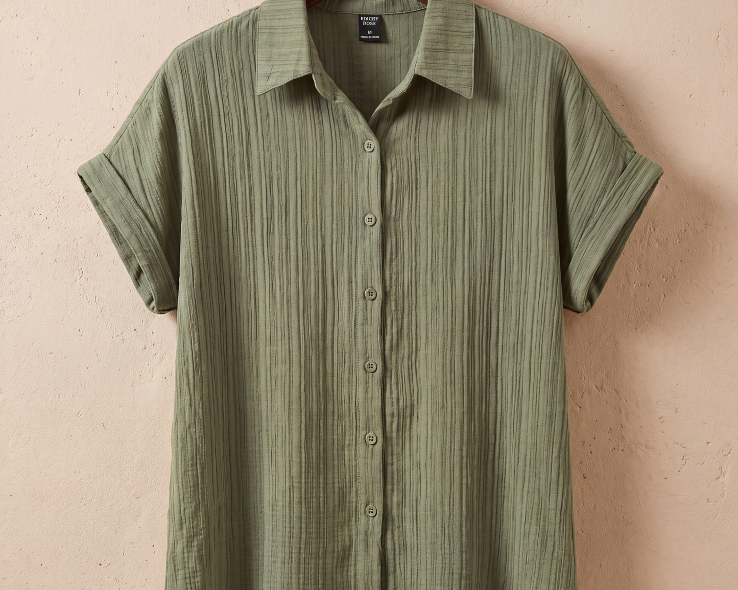 Thrifted Find: Emery Rose Textured Sage Green Button-Down