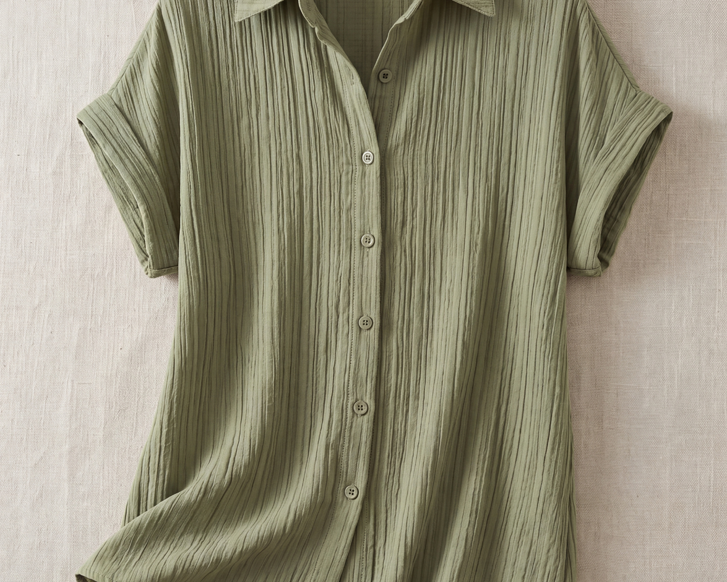 Thrifted Find: Emery Rose Textured Sage Green Button-Down