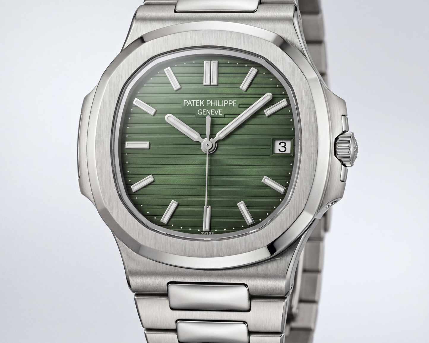 Patek Philippe Nautilus (Green Dial) Stainless Steel Watch
