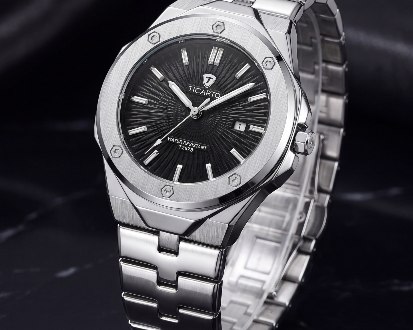 Ticarto T2878 Men's Stainless Steel Luxury Sports Watch