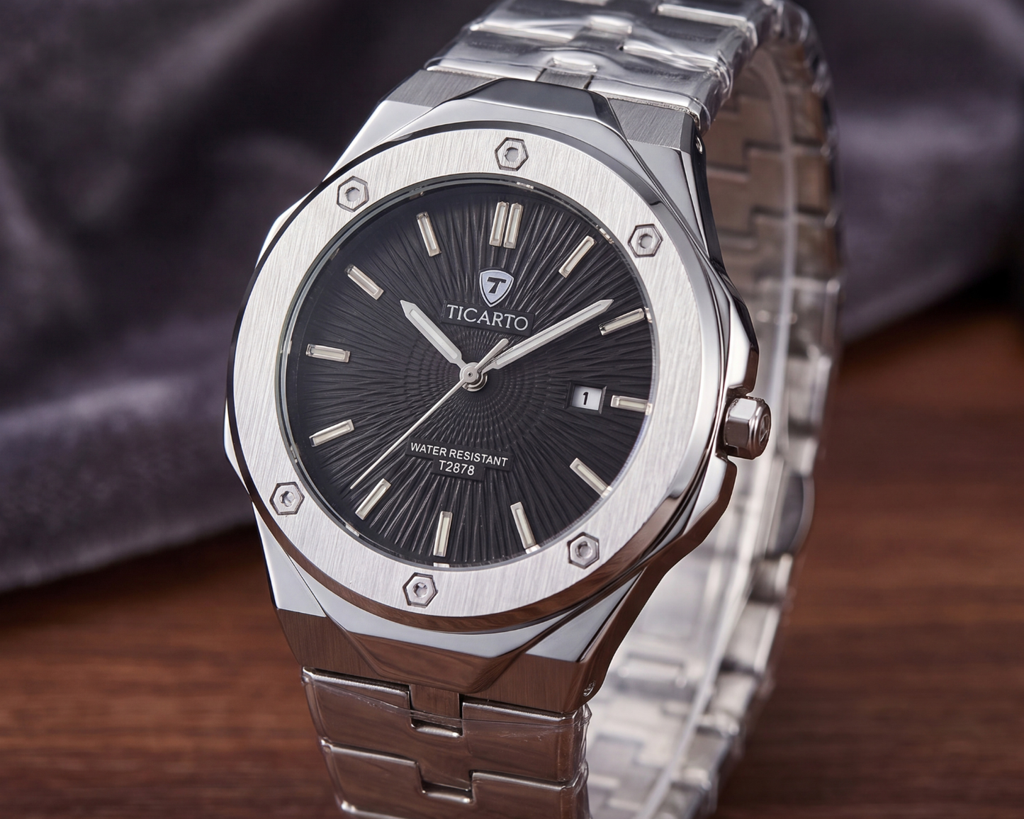 Ticarto T2878 Men's Stainless Steel Luxury Sports Watch