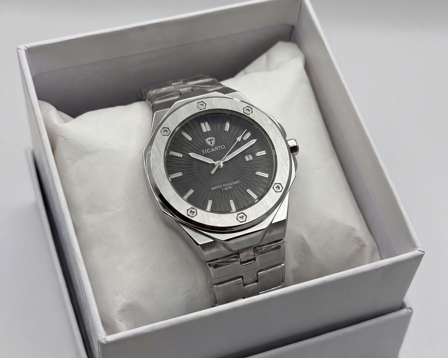 Ticarto T2878 Men's Stainless Steel Luxury Sports Watch