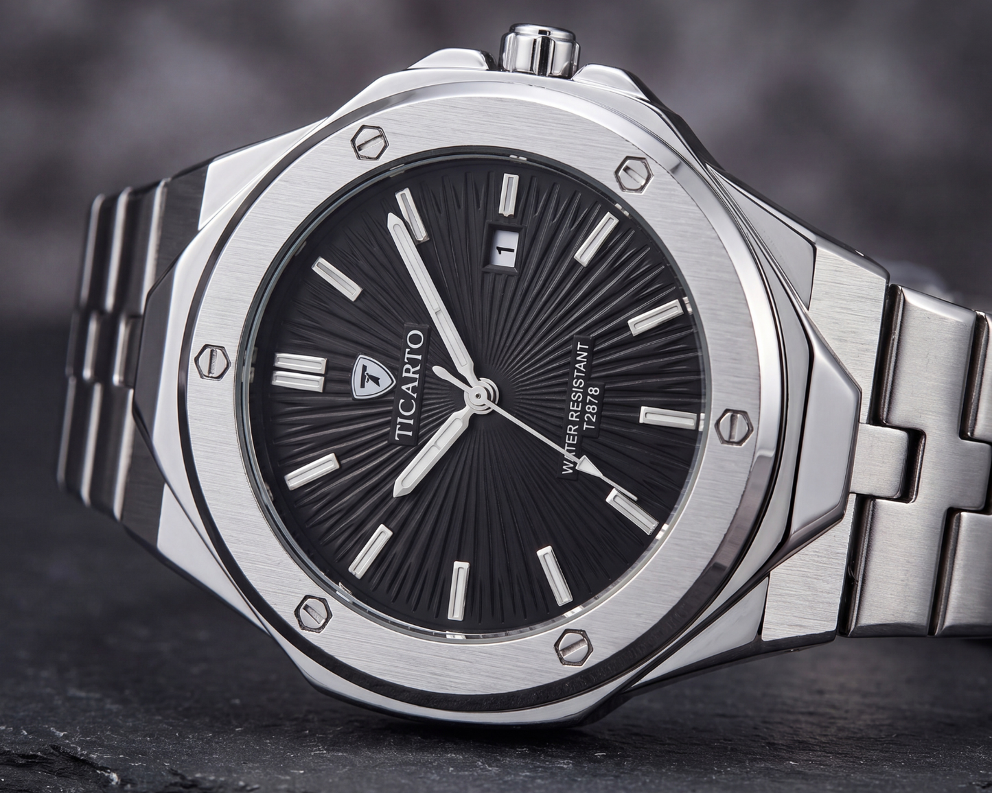 Ticarto T2878 Men's Stainless Steel Luxury Sports Watch