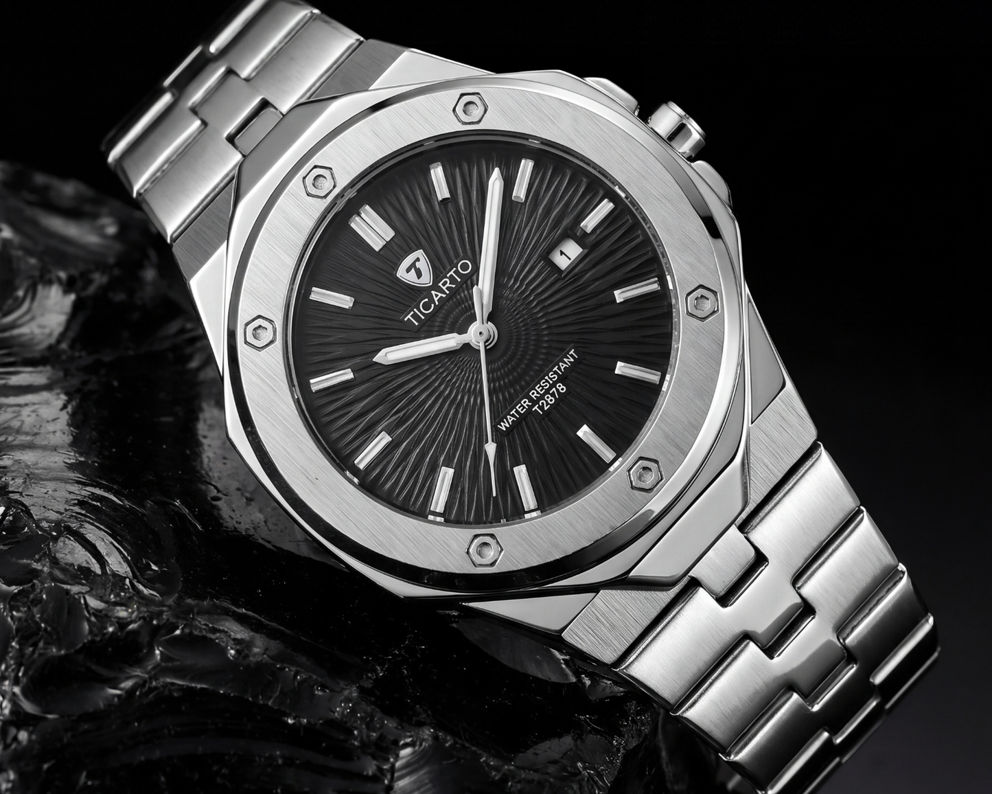 Ticarto T2878 Men's Stainless Steel Luxury Sports Watch