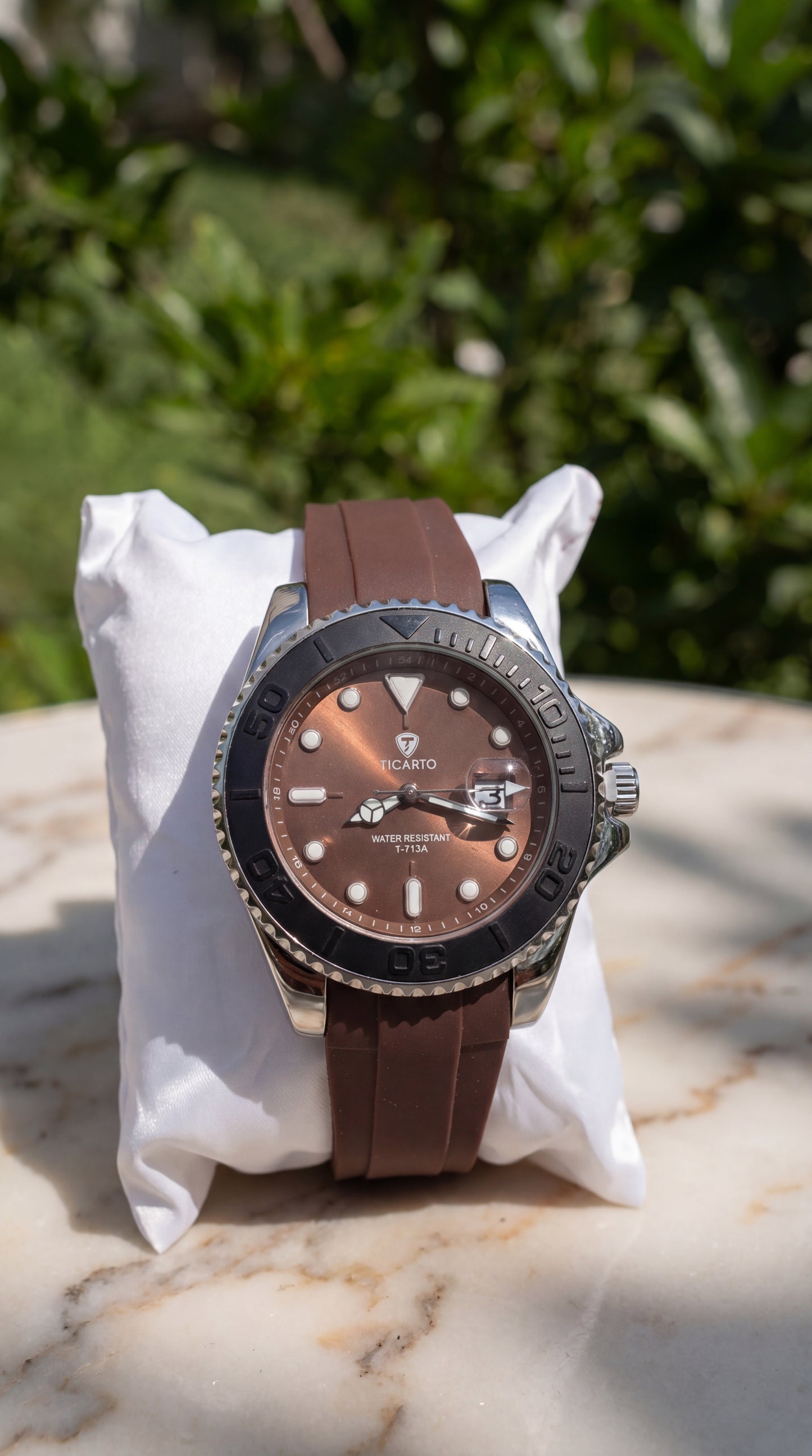 The Luxury Choice: Ticarto T-713A "Espresso" Edition – Luxury Sports Watch